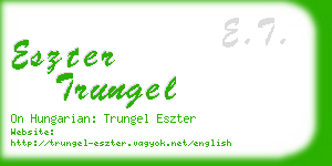 eszter trungel business card